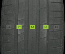 255/40 R21 102V Sommerreifen Pirelli PZero 4-5mm DOT 1523/1423 - 4 REIFEN