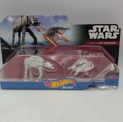 Hot Wheels Star Wars AT-AT Vs Rebel Snowspeeder Die-Cast Mattel 2015 New Sealed