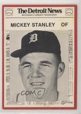 1981 Detroit News Tigers Boys of Summer 100th Anniversary Mickey Stanley #25 3c7