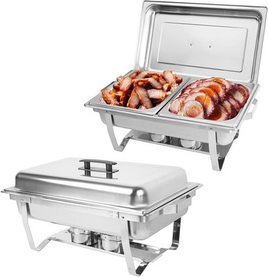 4 Pack 8QT Chafing Dish Buffet Set for Catering Event Party Holiday