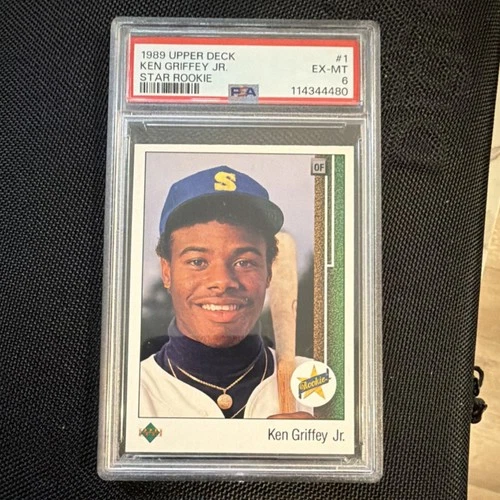 1989 Upper Deck Star Rookie Ken Griffey Jr #1 PSA 6 Seattle Mariners