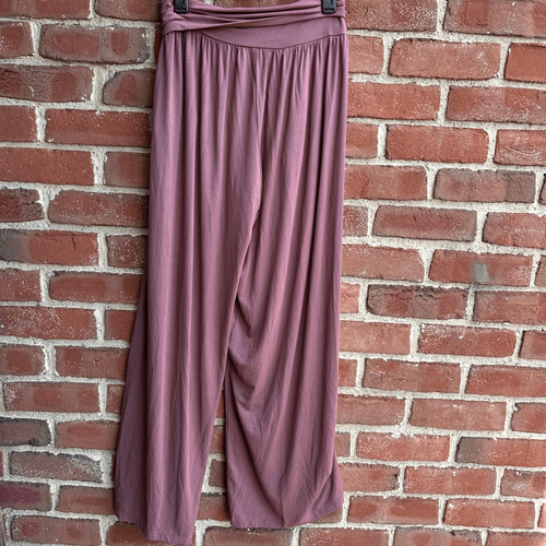 Athleta Soft Lounge Wide Leg Pants in rose brown Elastic Waist Modal Womens XL N - Picture 4 of 7