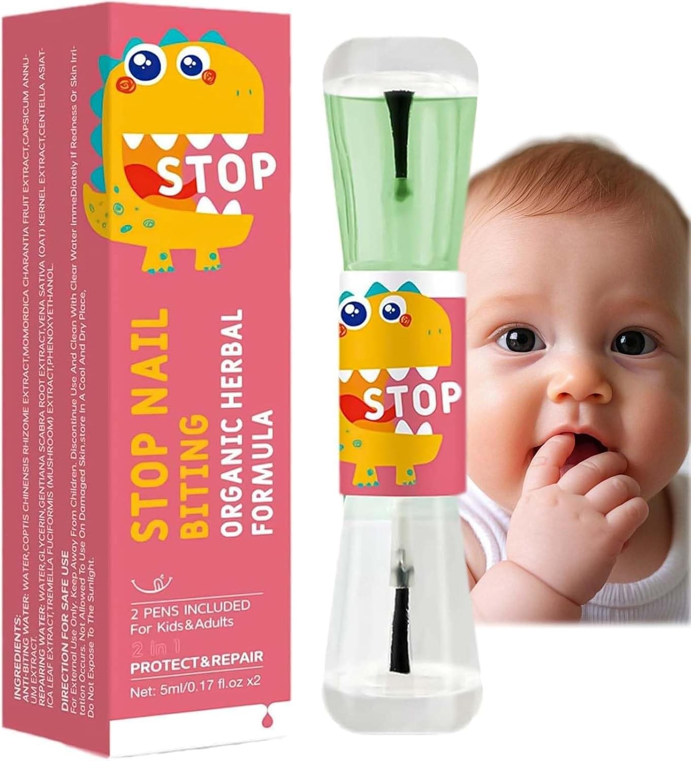 Stop Nail Biting & Thumb Sucking for Kids & Adults – Bitter Nail Varnish with