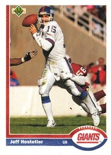 Jeff Hostetler Giants 1991 Upper Deck #156
