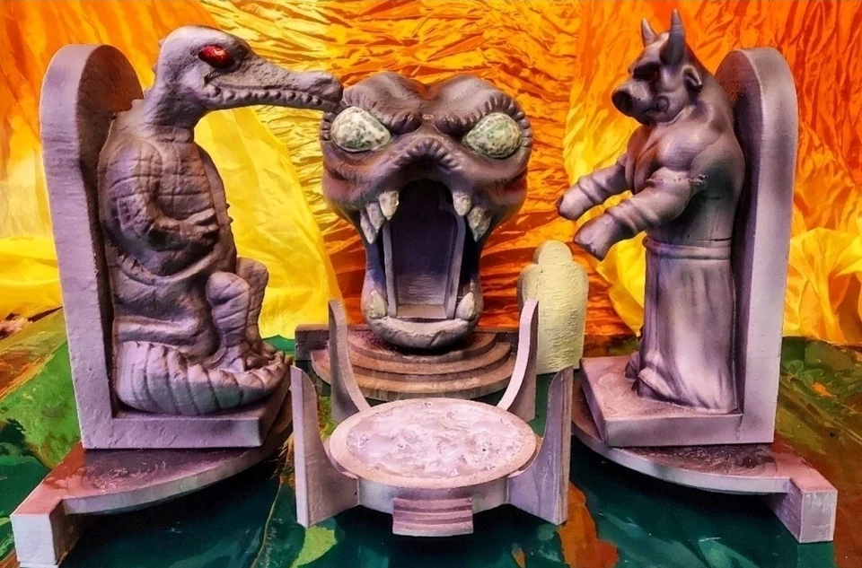 3D-печатный игровой набор Thundercats Mumm-Ra's Tomb Fortress со светодиодной подсветкой светится в темноте - Изображение 4 из 4