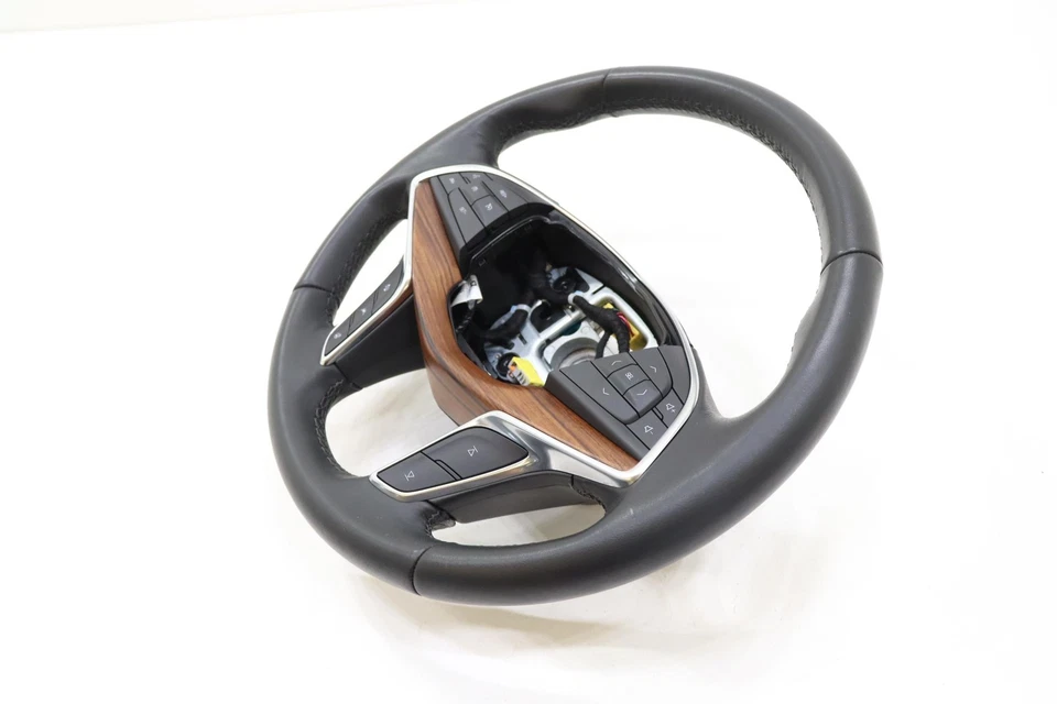 2020 - 2025 CADILLAC XT5 STEERING WHEEL W/ SWITCH BUTTON OEM 87815769 BROWN_HN9 - Image 2 of 4