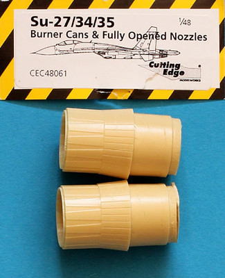 Cutting Edge 1/48 resin Su-27|34|35 Burner Cans & Opened Nozzles - CEC 48061