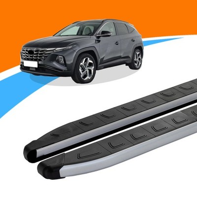Trittbretter passend für Hyundai Tucson ab Baujahr 05/2015-2020 DOLU Silber mit 
