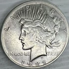 1922 Silver Peace Dollar Uncertified Very Fine Plus Condition