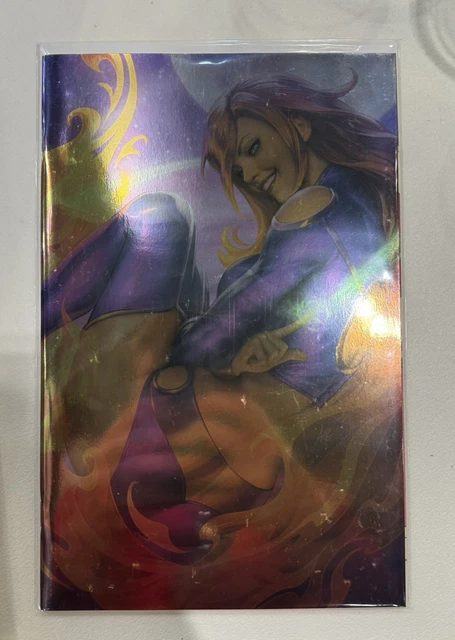 Tales of the Teen Titans #1 Artgerm foil variant, DC comic book, Signed C18