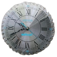 Wolfcraft 10" Saw Blade Wood Work Garage Shop Clock Decor NOT WORKING Vintage