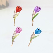 4 Pcs Brooch Flower Pin Fashion Accessories for Women Decorative Pins