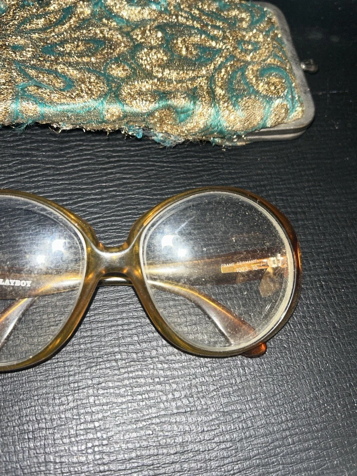 Marco marrón ámbar redondo Playboy Optyl vintage. Alemania 1023-10 Foto 3 de 4