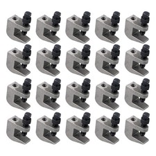 Abrazaderas de viga superior NIDAYE, abrazadera de viga de varilla de seguridad de hierro UNC 1/2", apertura de mandíbula de 3/4"...