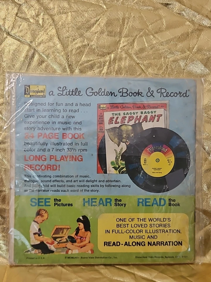 Винтажный набор из 8 предметов коллекции Disney Records A Little Golden Book & Records. - Изображение 2 из 4