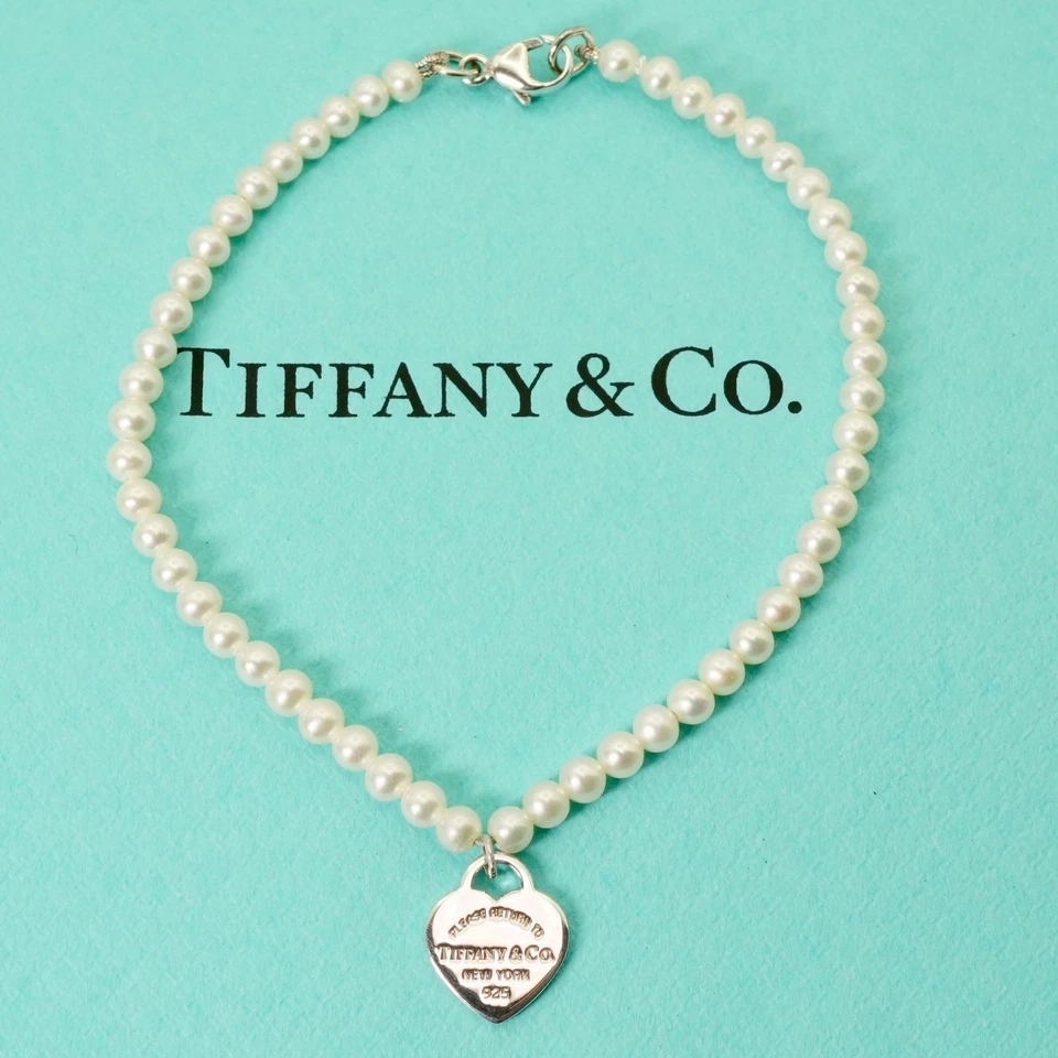 Pulsera de perlas Tiffany Return to Heart Tag 25-490 Foto 2 de 4