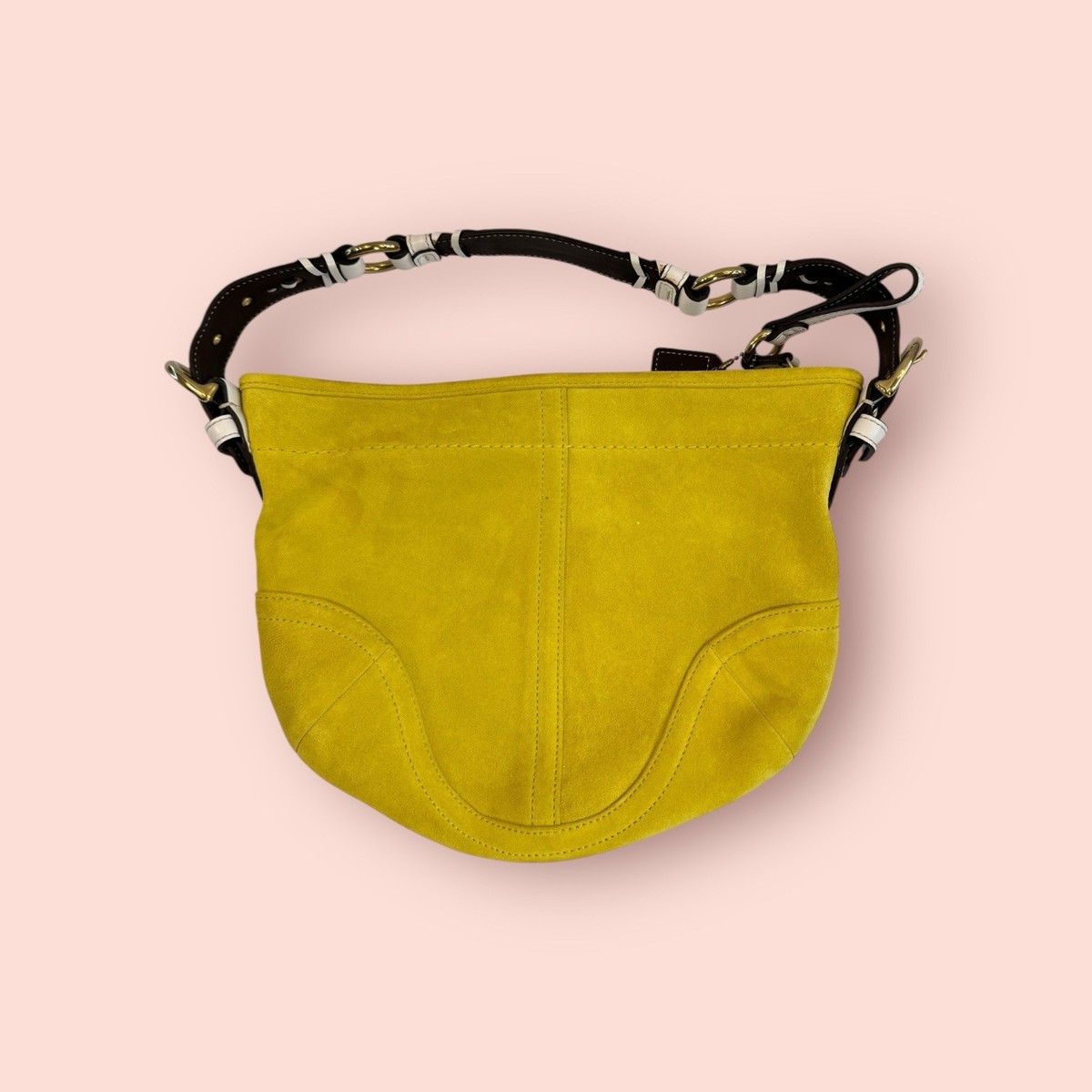 COACH Y2K Vintage Soho Medium Hobo Bag Shoulder Bag Lime