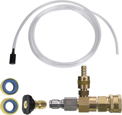 #ad Downstream Chemical Injector Kit for Pressure Washer 3 8 Quick Connect with Hose $27.89