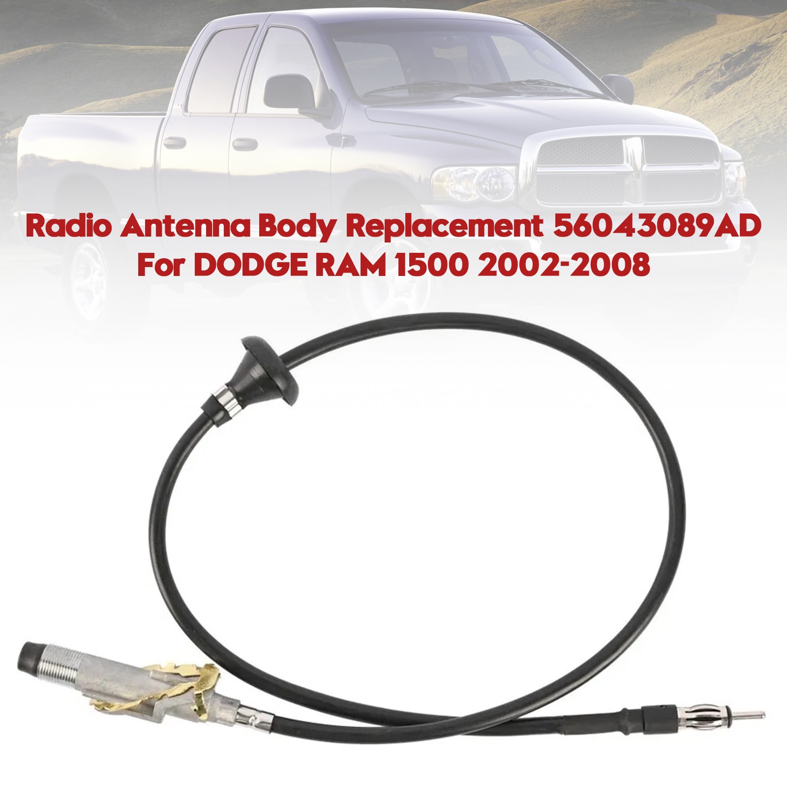 Aerpro AP77 Antenna Mast For Holden Rodeo TF (1988-2003) - Manual Pushdown Style