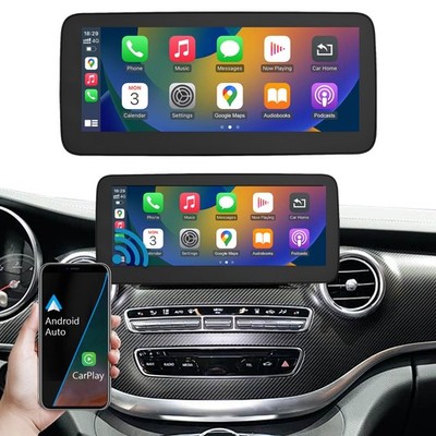 Wireless Carplay 10.25'' Touch Screen For Benz V Class W447 Vito Viano 2015-2018