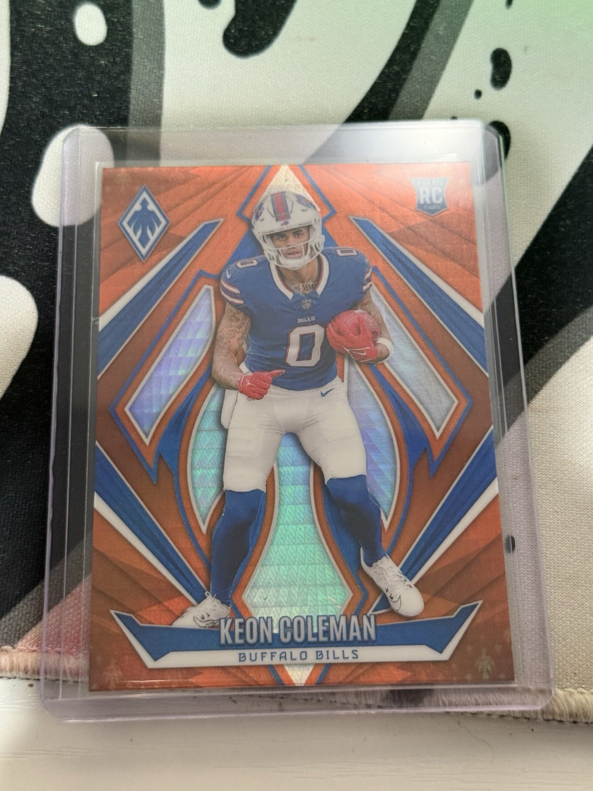 2024 Panini Phoenix - RC Keon Coleman #213 Orange Hyper (RC)