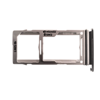 Original Sim Tray/Halter FüR G970F Samsung Galaxy S10E Duos Black, Schwarz