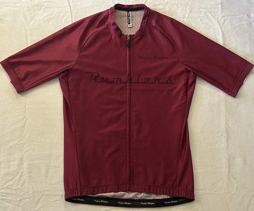 Pedal Mafia Rumblers Signature Series 2000s Mens Burgundy Cycling Shirt Medium - Foto 3 di 23