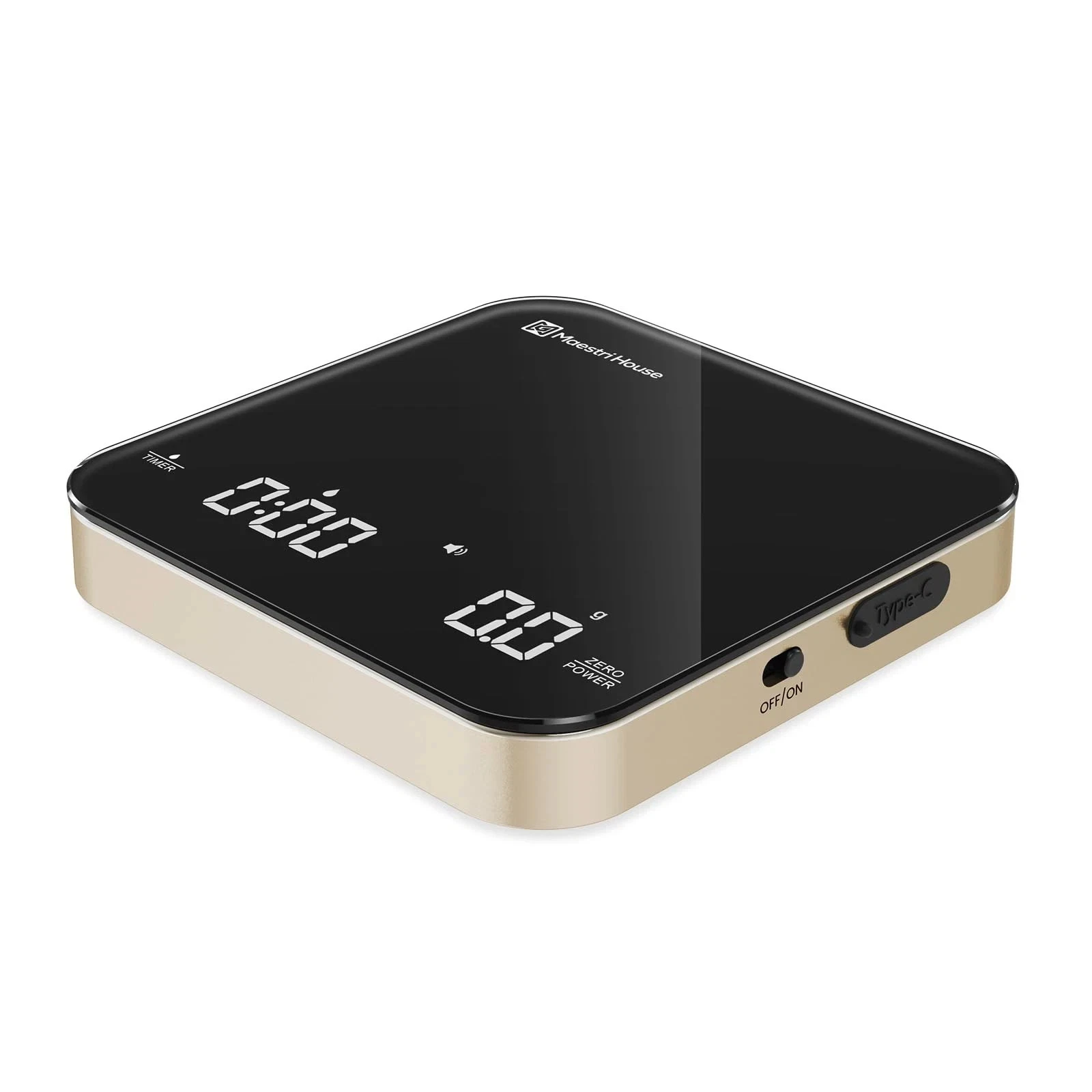 Rechargeable Mini Coffee Scale with Timer Maestri House Espresso Scale 2kg/0....