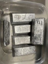 5 Pounds Clean Lead Ingots Sinkers, Bullet, Weights