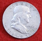 1962-D Franklin Half Dollar 90% Silver Coin Circulated FH672