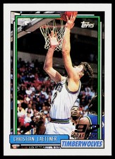 Christian Laettner 1992-93 Topps #334 RC Minnesota Timberwolves