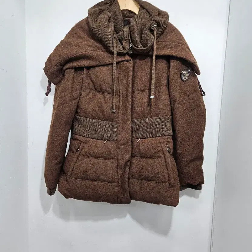 TIME Postmodern Brown Down Padding Coat Womens Ou… - image 12