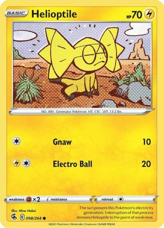 Helioptile - 098/264 - Common - Near Mint