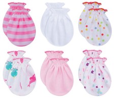 RATIVE Baby Mittens Newborn No Scratch 0-6 Months, 6 Pairs/G46