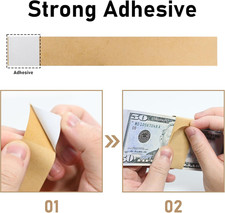 240 Kraft Blank Currency Straps Money Bands Bill Wrappers  Self-adhesive, 8 ...