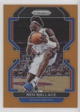 2021-22 Panini Prizm Orange Prizm 37/49 Ben Wallace #249 HOF 7y2