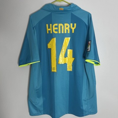 FC Barcelona Thierry Henry Jersey Mens XL Blue Nike 2008 2009