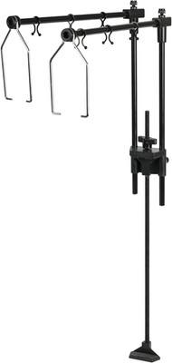 BETAZOOER Reptile Dual Lamp Stand Metal Adjustable Heating Lamp Holder Light Fix