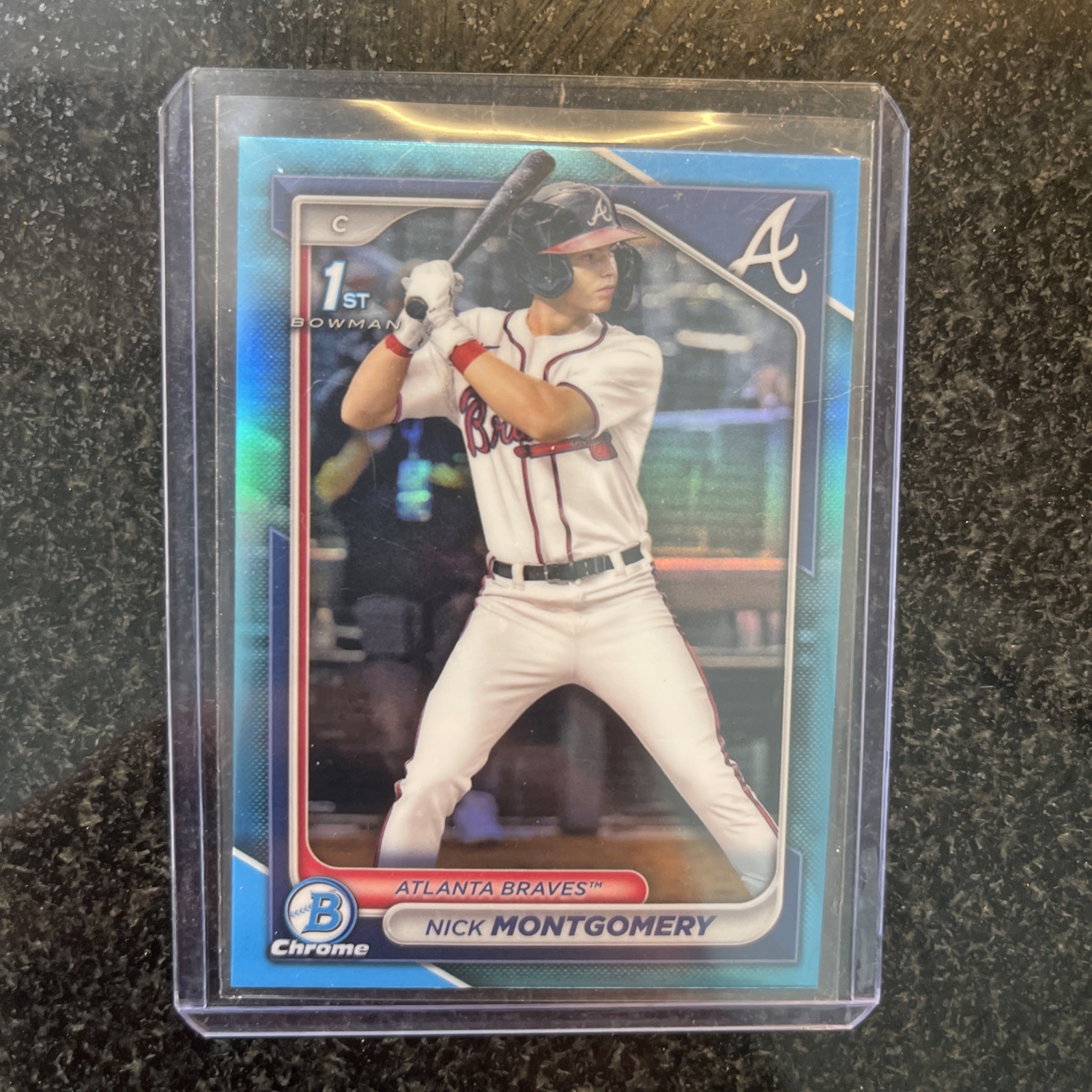 2024 Bowman Draft - Chrome Nick Montgomery #BDC-129 Sky Blue Refractor (RC)