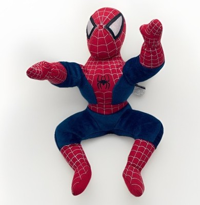 Toy Biz Spiderman Plush Action Figure Crouching Crawl Toby McGuire Vintage 2002