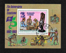 Guinea-Bissau 1982 Boy Scout Movement 1v. miniature sheet (SG MS703) used