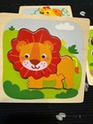 Wooden Toddler Preschool Animal Puzzle Set Lot - Lion Giraffe Monkey — photo 3