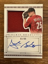 2014 National Treasures Silhouette ARCHIE BRADLEY auto jersey /99 DIAMONDBACKS