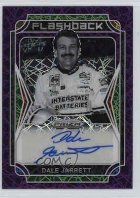 2022 Panini Prizm Flashback Purple Velocity 67/99 Dale Jarrett Auto HOF 16n7