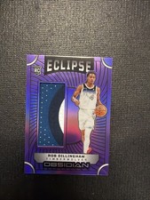 2024-25 OBSIDIAN ROB DILLINGHAM ECLIPSE ROOKIE PATCH PURPLE RC /75