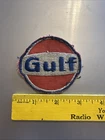 ORIGINAL VINTAGE GULF OIL GAS SERVICE STATION SIGN EMBROIDERED EMBLEM PATCH