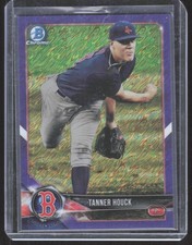 2018 Bowman Chrome BCP163 Tanner Houck Boston Red Sox Purple Shimmer /655