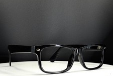 VTG GOTHAM STYLE 196 BLACK Unisex Rectangle Full Rim Eyeglasses FRAMES ONLY