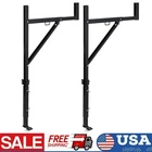 2PCS Pickup Truck Ladder Rack Adjustable 19"-34" W & 38.6"-44" H 250LBS Capacity