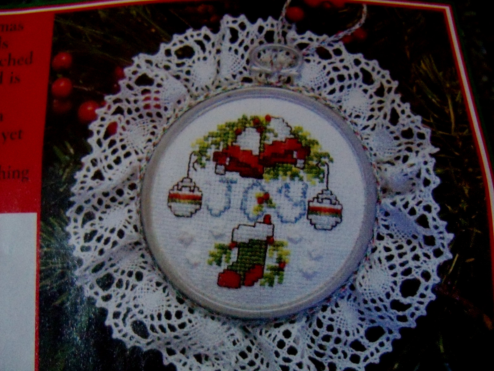 RARE OOP Stoney Creek M'zine XS Ptn "Christmas Virtues Orn" Set of 5 Designs